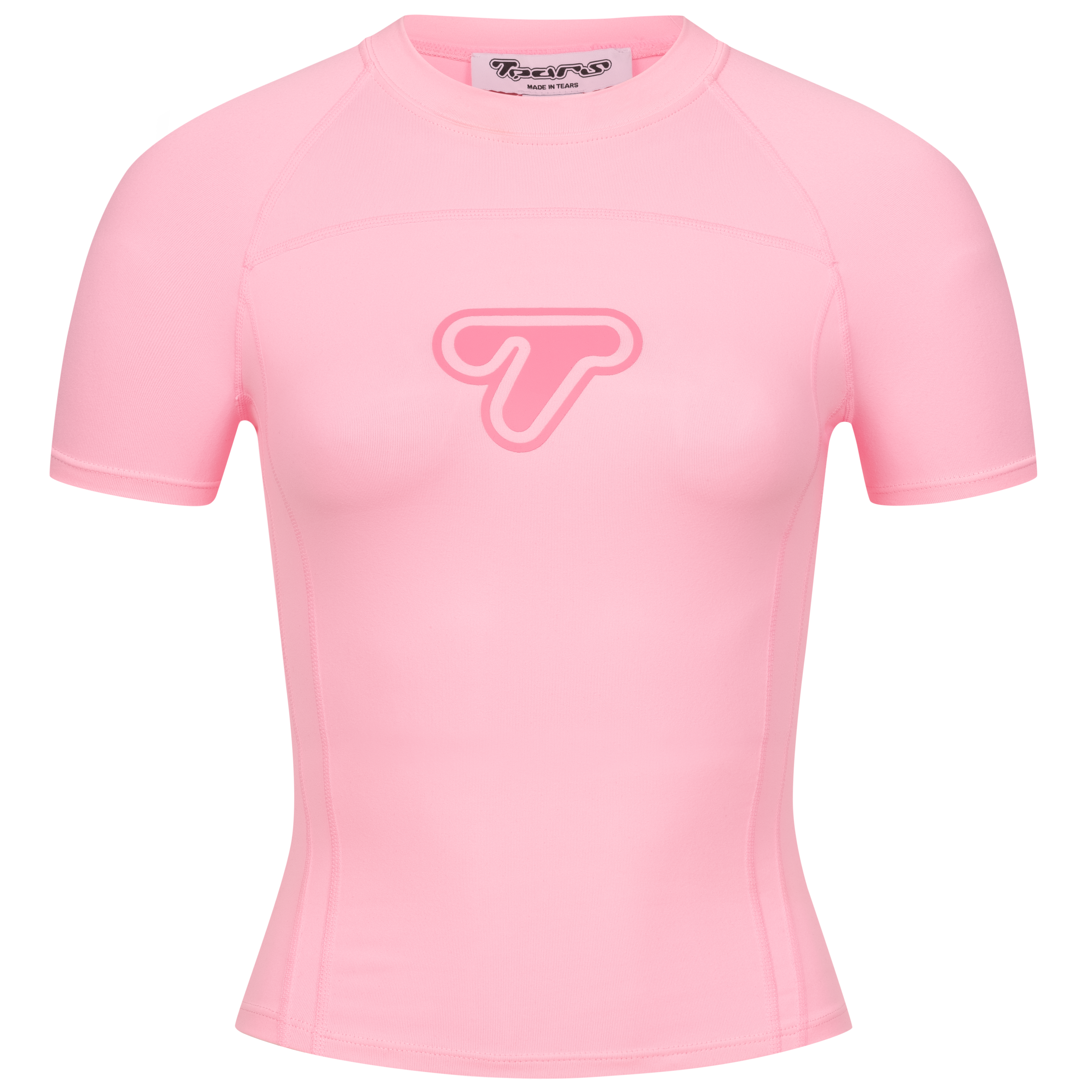 NYLON CROPTOP "COTTON CANDY"