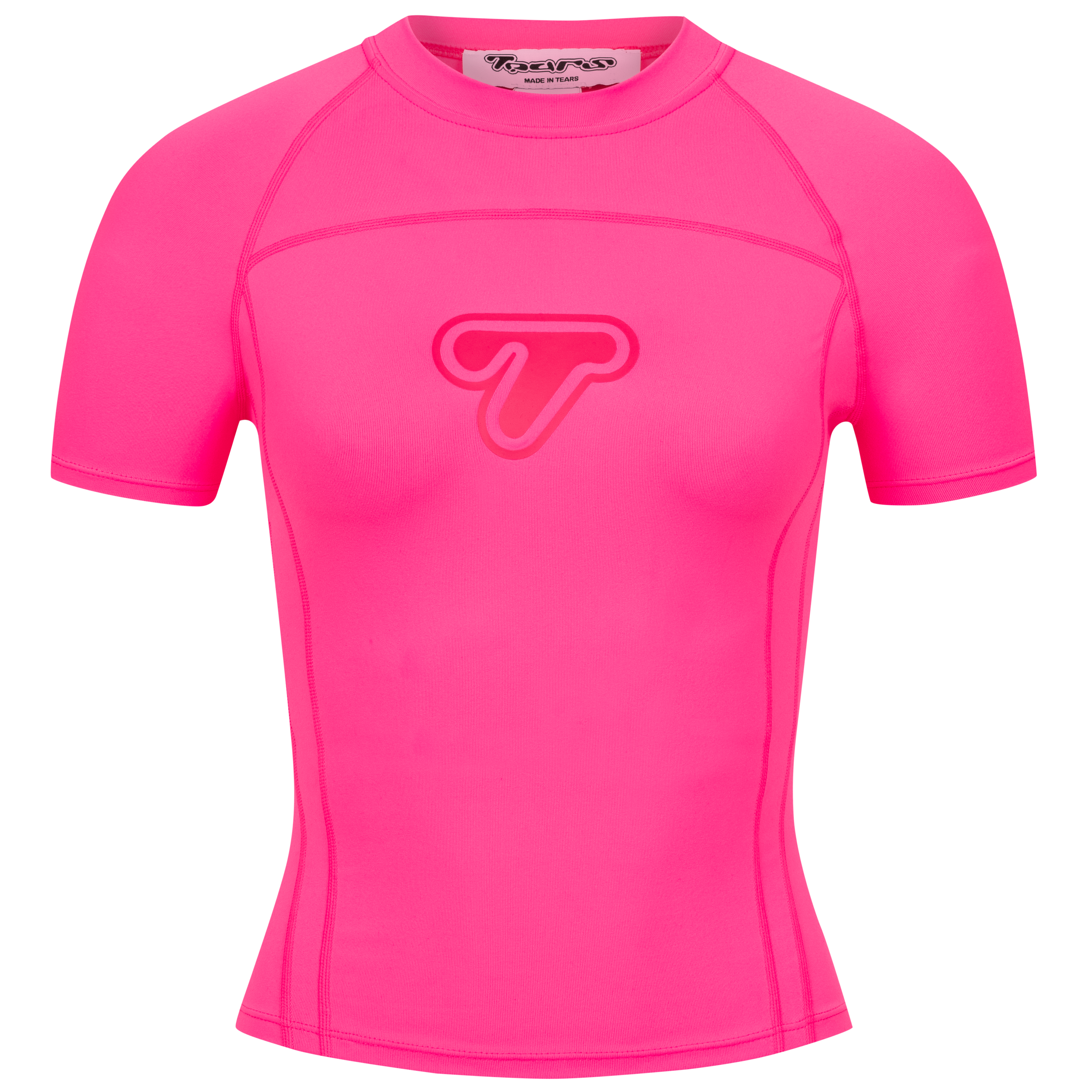 NYLON CROPTOP "HOT PINK"