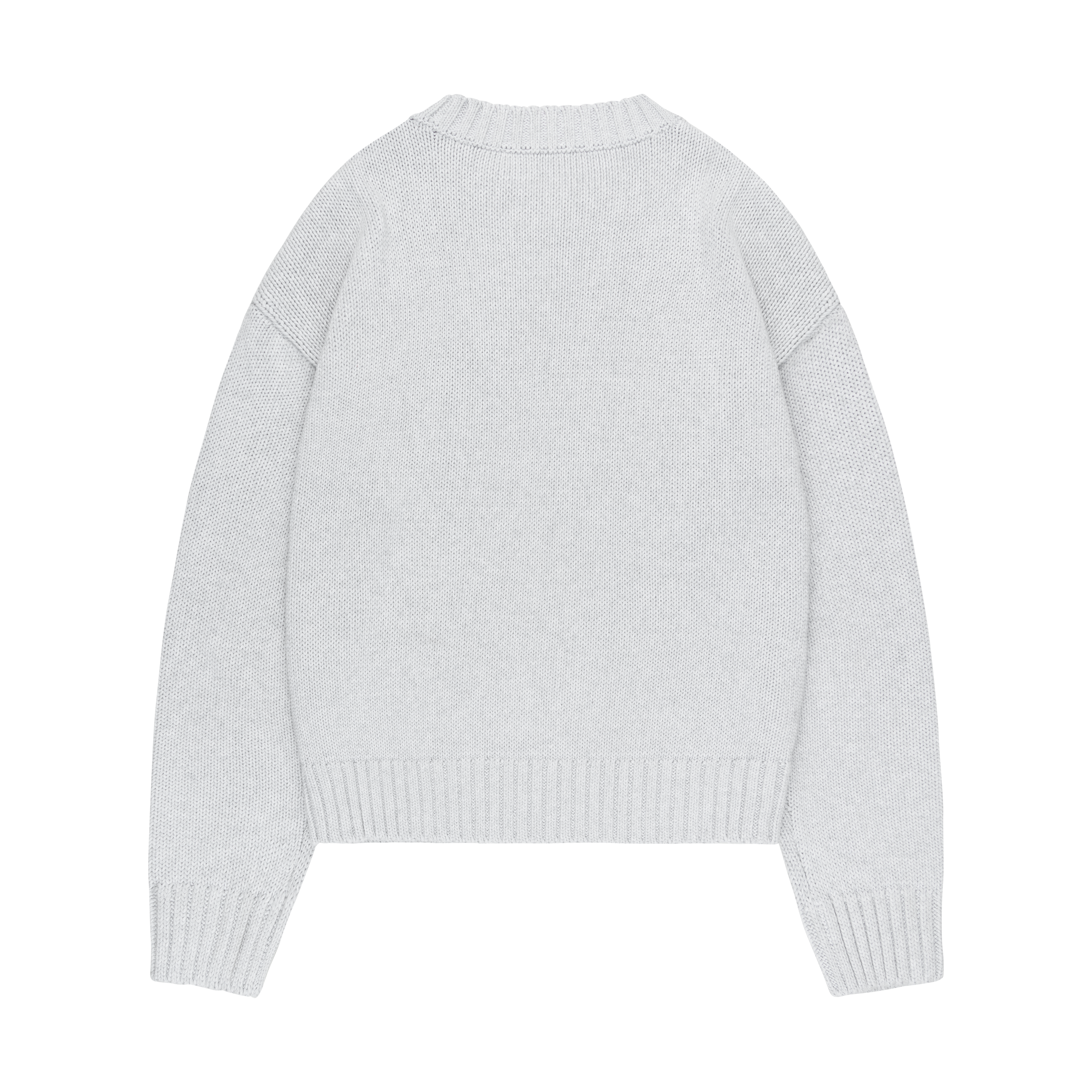 TEARS OF JOY KNIT SWEATER "SOFT GREY"