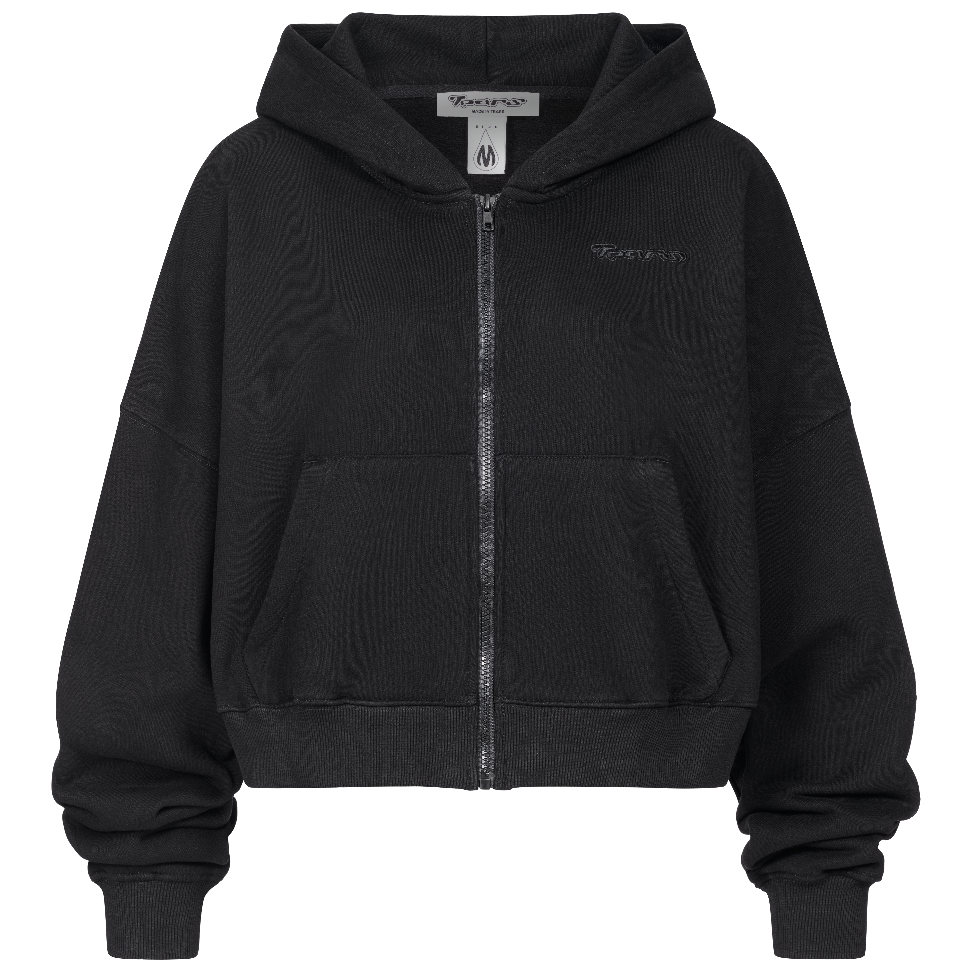Cropped Ziphoodie Black