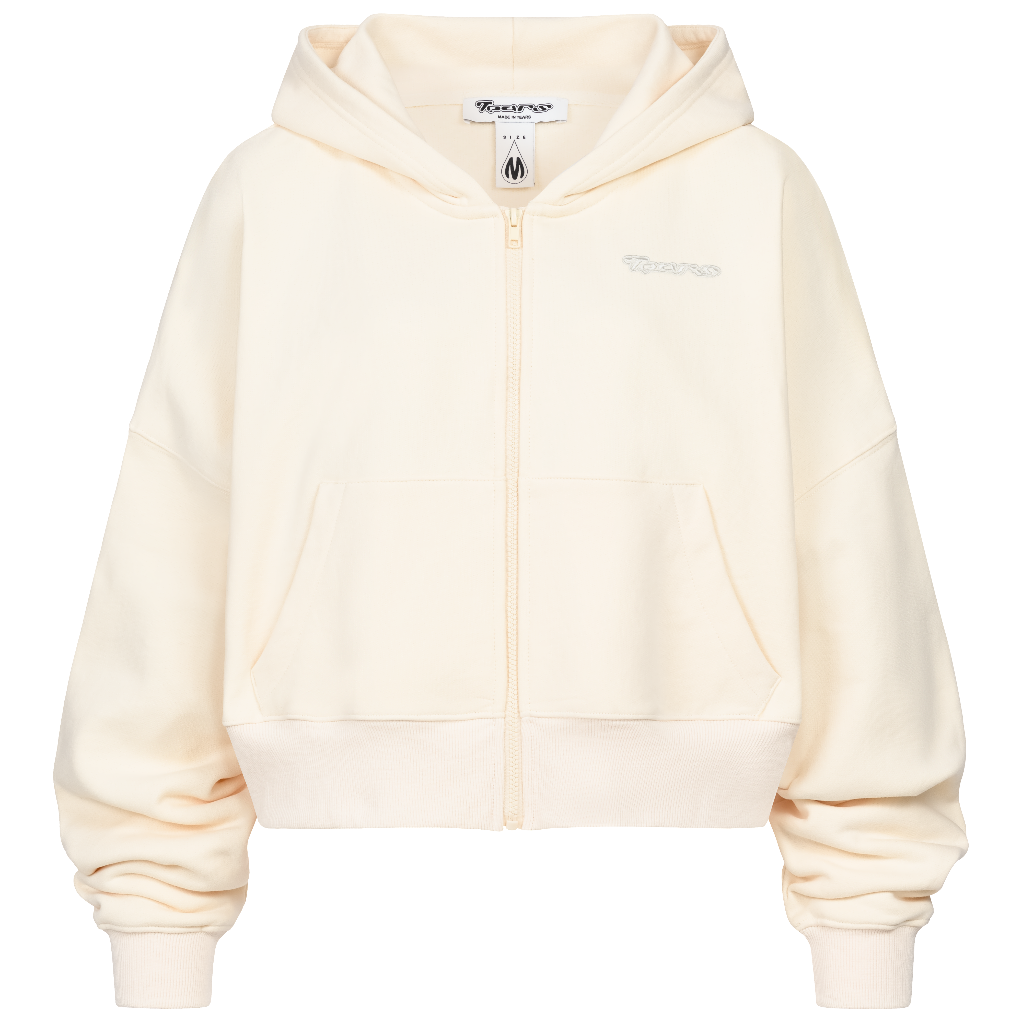 Cropped Ziphoodie Off White