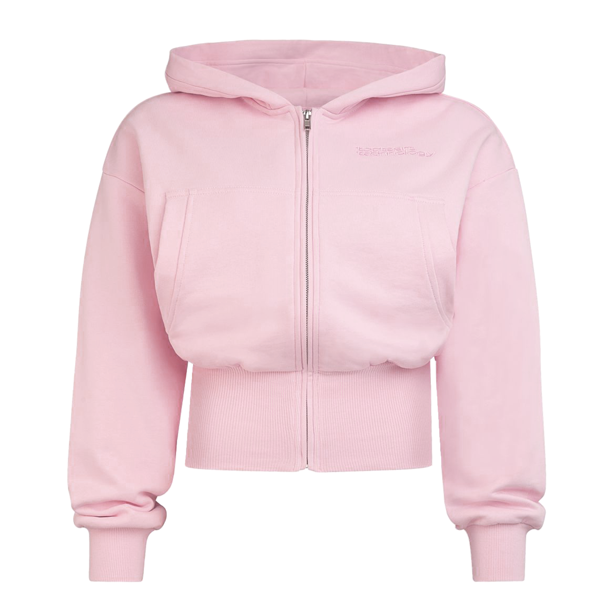 "BASE" ZIP HOODIE PINK