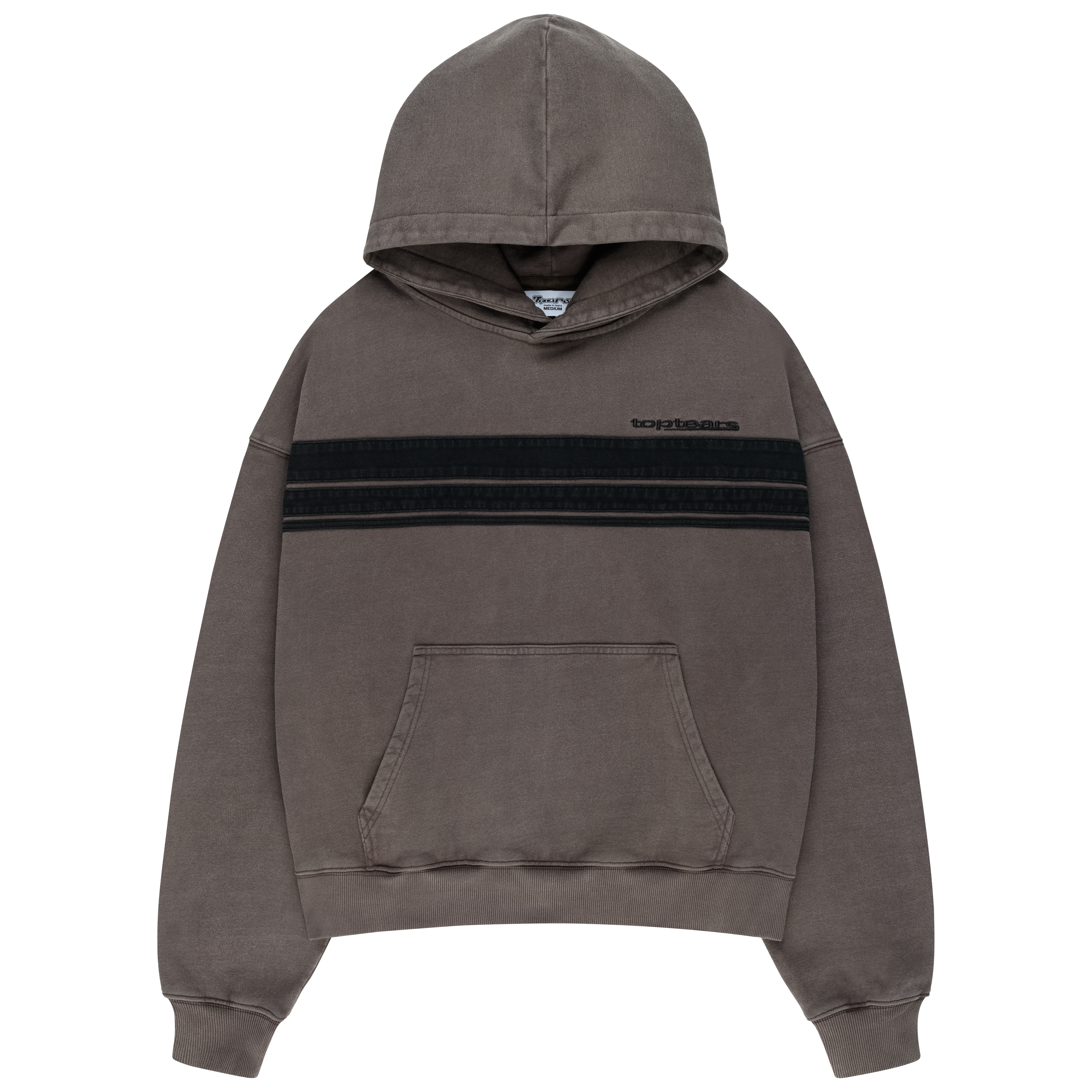 STRIPES HOODIE "MUTED BROWN"