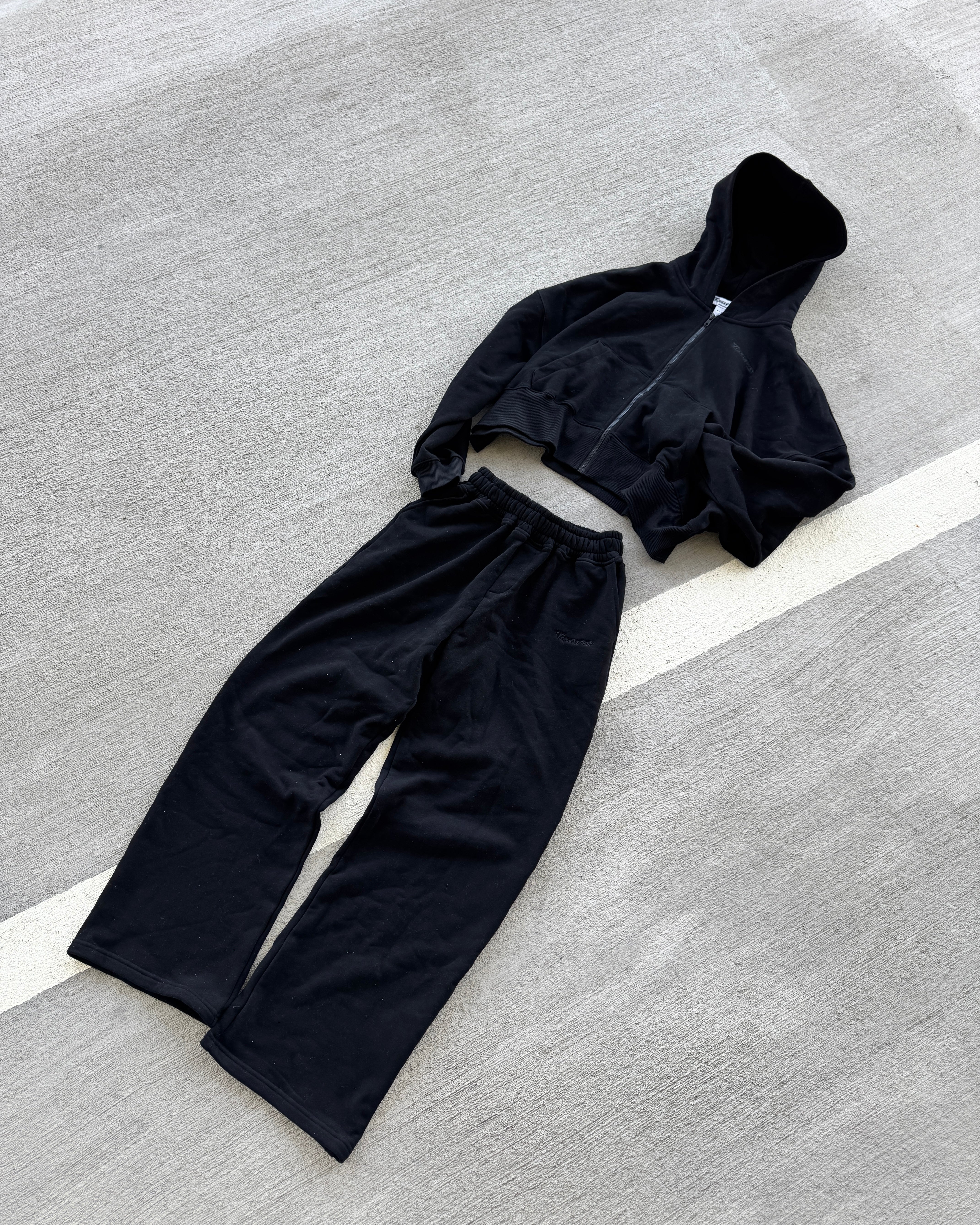 "LOOSE FIT" JOGGER PANTS BLACK