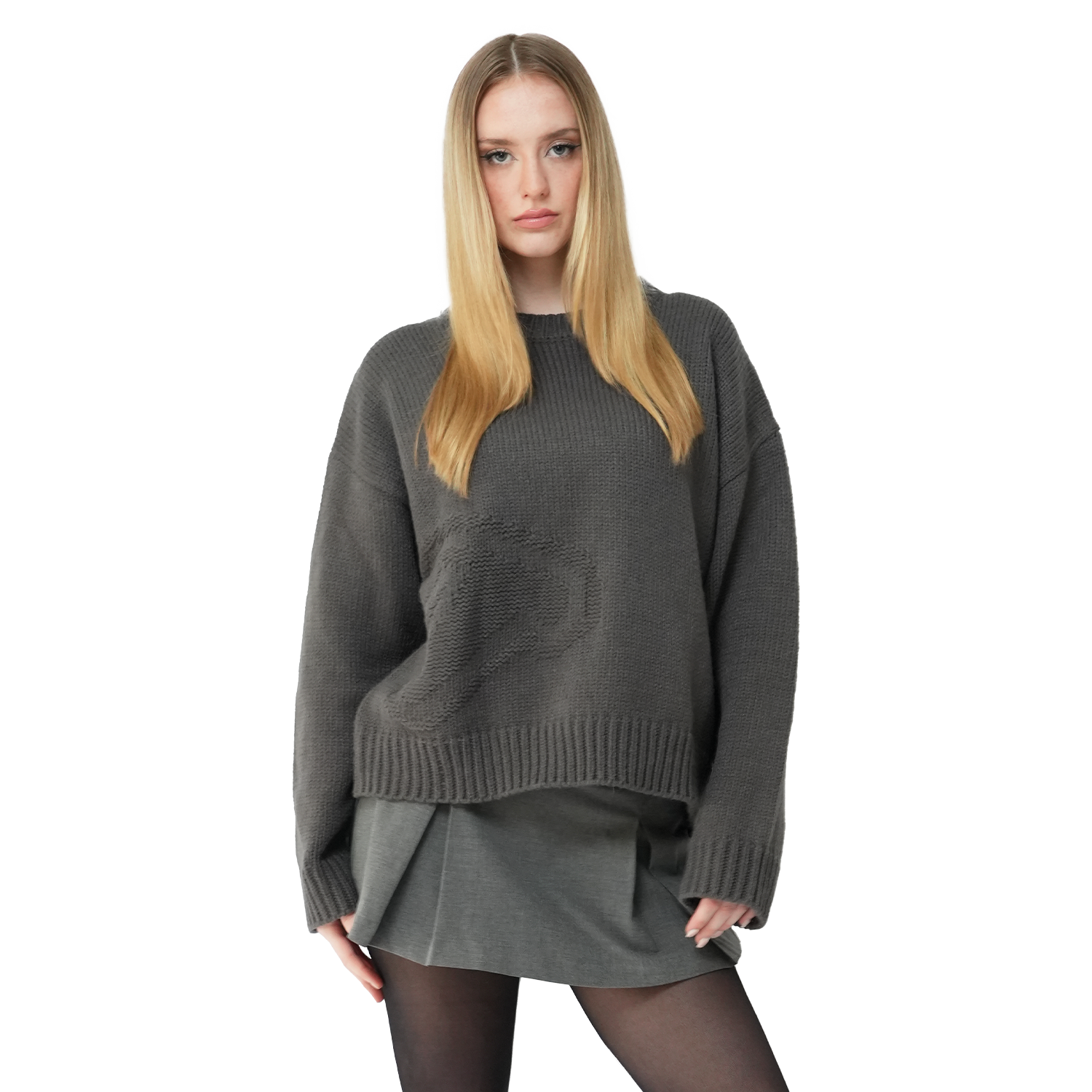 KNIT SWEATER GREY